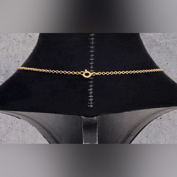 QVC Gold Plated 925 Silver 4 Gemstone Pendant Necklace - Picture 4 of 5